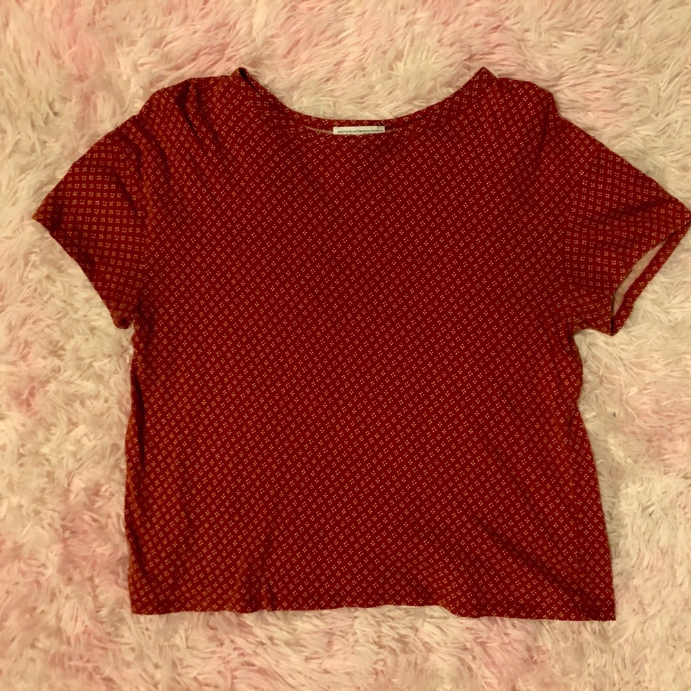ZARA Red patterned t-shirt